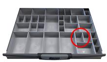 Magazijnbak, 80x53x54mm, grijs