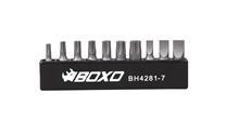 BOXO 1/4" Bitset, T10,T15,T20,T25, T30, T40, SL4, SL5,5, SL6,5