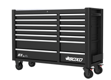 BOXO BX14XL Gereedschapwagen 14 lades, Zwart