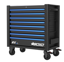 BOXO BX8L Gereedschapwagen 8 lades, Zwart
