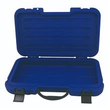 Draagbare kunststof koffer voor foam inlay (leeg)