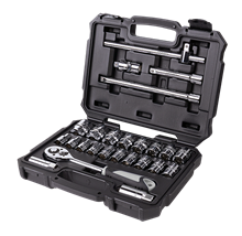 BOXO dopsleutelset, 1/2“, 25 st.