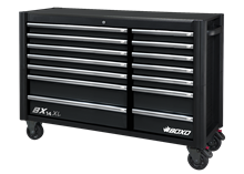 BOXO BX14 XL Gereedschapswagen 14 lades, Zwart