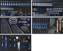 BOXO BXE032 1/4", 3/8" en 1/2" gereedschapsset 410-dlg