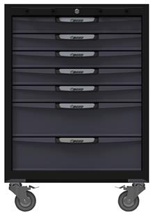 Gereedschapswagen met 7 laden voor OSM, Zwart