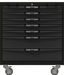 Gereedschapswagen met 7 laden voor OSM,  zwart