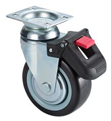 TPR zwenkwiel met rem 1-st.