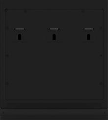 Voorplaat zwart voor haspelkast