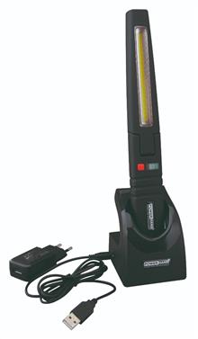 Powerhand multi-functionele werklamp met COB en SMD LED technologie, zwart
