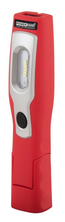 Oplaadbare LED werklamp Li-Ion met Micro-USB rood