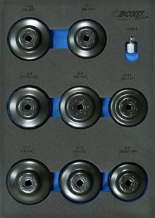 3/8" Oliefilterdopsleutelset voor Japanse voertuigen 15-dlg.