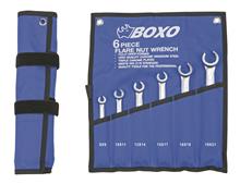 Dubbele open ringsleutelset in etui 6-dlg.