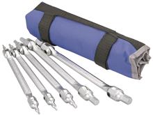 BOXO Dubbele Inbus kniegewricht-sleutelset in etui 5-dlg.