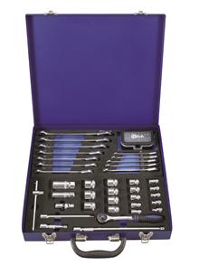 Metalen koffer voor 2 foam inlays (leeg)