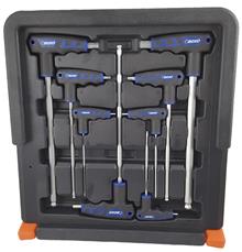 T-grip Inbusstiftsleutelset met kogelkop 8-dlg. 