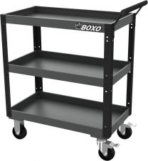 BOXO Heavy duty service cart, black-grey