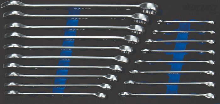 Combination shop wrench set